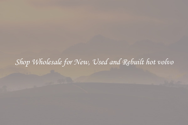 Shop Wholesale for New, Used and Rebuilt hot volvo