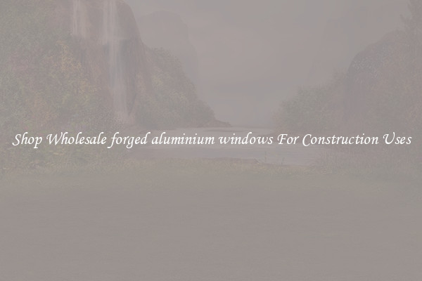 Shop Wholesale forged aluminium windows For Construction Uses