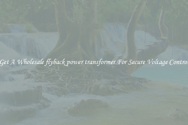 Get A Wholesale flyback power transformer For Secure Voltage Control