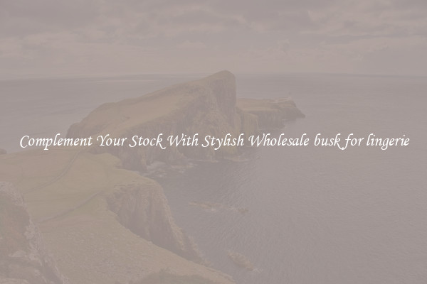 Complement Your Stock With Stylish Wholesale busk for lingerie
