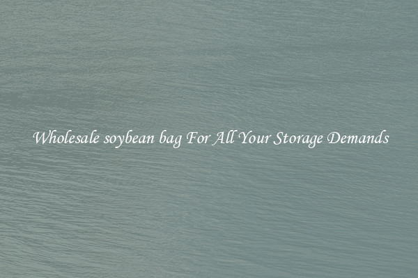 Wholesale soybean bag For All Your Storage Demands