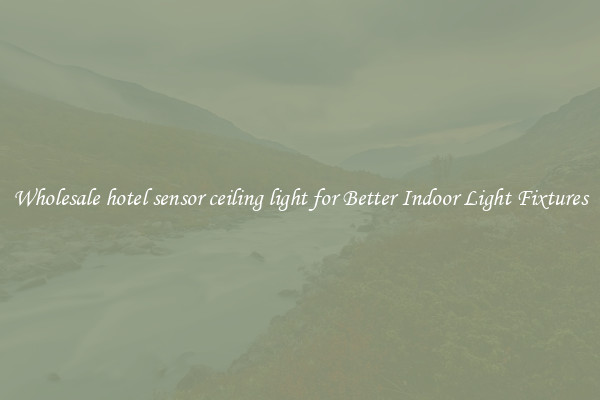 Wholesale hotel sensor ceiling light for Better Indoor Light Fixtures